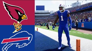 Cardinals vs Bills Week 1 Simulation Highlights Madden 25 Rosters [upl. by Axel]