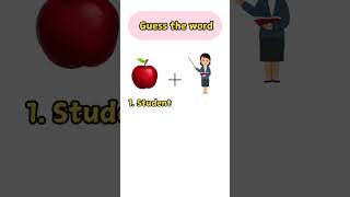 Guess the word guess guesstheemoji shorts quiz learnenglish words learnwords [upl. by Ettelrats823]