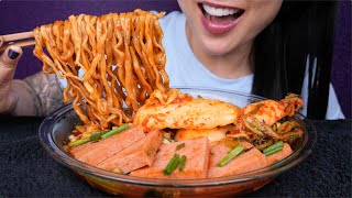 SPICY SAMYANG NOODLE UNCUT REQUESTED EDITION ASMR EATING SOUNDS NO TALKING  SASASMR [upl. by Ahsha]