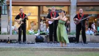 Waikiki Beach Walk Honolulu Hawaii Tuesday Entertainment [upl. by Nefen290]