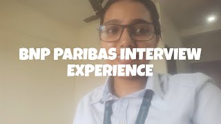 BNP Paribas  Technical Interview Experience  Fresher [upl. by Hibbert439]