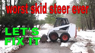 Repowering a Junk Skid Steer With The Wrong Engine [upl. by Erl]