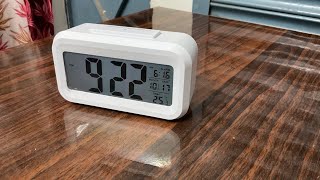 Unboxing my new Study table clock  Kadio digital white clock  neet pw neetaspirant [upl. by Nyrehtac529]