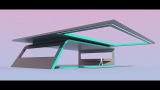 Intro to Design using Modo  Abstract Building [upl. by Eerihs]