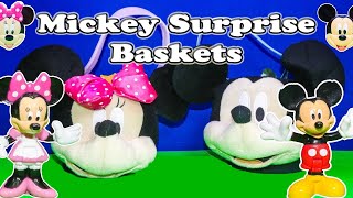 Exploring the Mickey and Minnie Mouse Surprise Baskets with the Assistant [upl. by Anatnahs]