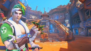 Overwatch 2  Genji Gameplay No Commentary [upl. by Aloap]