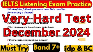 02 07 16 23 amp 30 NOVEMBER 2024 IELTS LISTENING TEST WITH ANSWERS  IELTS 2024  IDP amp BC [upl. by Ytirahs]