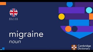 How to pronounce migraine  British English and American English pronunciation [upl. by Vergos]