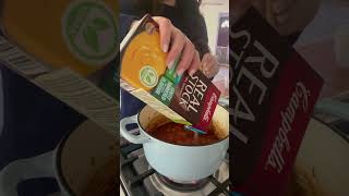 Budget Meals Episode 6 This is my go to easy dairy free tomato soup recipe recipe shorts vegan [upl. by Hearn]