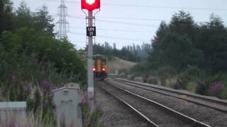 Trains at Urlay nook and Teesside Airport [upl. by Suedaht]