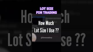 WHAT LOT SIZE WE SHOULD USE FOR TRADING forex currencytrading stockmarket bitcoin forexlive [upl. by Mcmillan530]