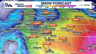 Extended forecast  Major winter storm moving into Colorado [upl. by Ytsud]