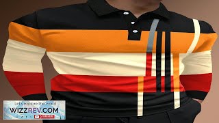 Manfinity Homme Color Blocking Stripe Pattern Polo Shirt SHEIN USA Review [upl. by Ahsenwahs]