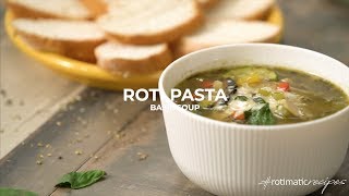 Rotimatic Recipes Quinoa Pasta Basil Soup [upl. by Aeneg]