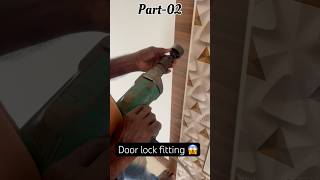 door lock fitting  door lock stuck in locked position construction tools ytshorts doors [upl. by Cobbie]