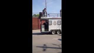 2015 Omar Shriners Parade  Omar Oriental Band and Jailbirds  Florence SC [upl. by Craig737]