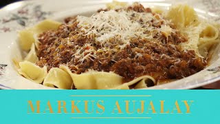 Pappardelle med köttfärssås  Markus Aujalay [upl. by Halueb]