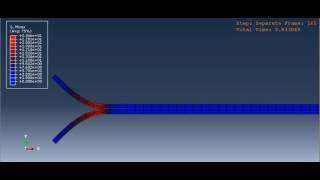 ABAQUS simulation of peel test under influence of gravity [upl. by Issac]