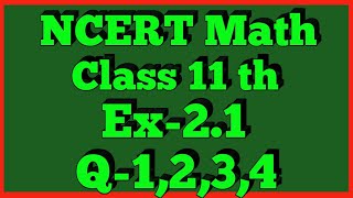 Chapter 2 Exercise 21 Q1Q2Q3Q4 Relations and Functions Class 11 Maths NCERT [upl. by Kirat]