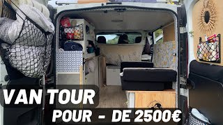 VAN TOUR dun Renault trafic avec un aménagement à moins de 2 500€  vanlife vantour VAN AMÉNAGÉ [upl. by Alessandro450]