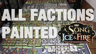 ASOIAF Miniatures game army showcase [upl. by Akenit728]