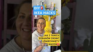 JAK Z TANIEGO DZBANKA Z IKEA ZROBIĆ WAZON🆘 ivoadventures diy art homedecor diycrafts ikeahack [upl. by Carvey]