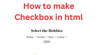 How to make Checkbox in Html htmlelement checkbox css tech coding webdevelopment [upl. by Anana]