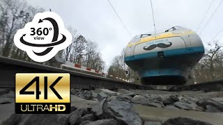 360° camera under train  PENDOLINO 4K [upl. by Eedya]