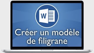 Tutoriel Word 2013  Enregistrer un modèle de filigrane [upl. by Rosalyn]