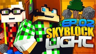 DOPPIO GENERATORE  Minecraft Skyblock Light con Surry e St3pny  E2 [upl. by Bowlds408]