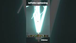 Infinite Lightening ⚡⚡Minecraft Tips minecraft gaming shorts short [upl. by Aidni281]