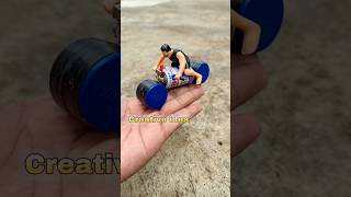 diy creative tutup botol bekas menjadi motor simple bertenaga diy toys kreatif mainan motor [upl. by Mauceri900]