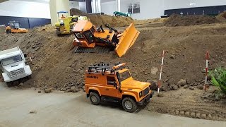 RC Dozer Komatsu D65WX stuck at the landfill Rescue Mission [upl. by Eeram]