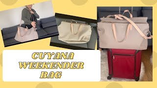 CUYANA Weekender Bag Review [upl. by Anniala]