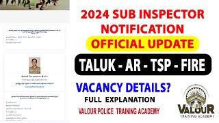 🔥TNUSRB TALUK SI 2024 Notification Published🔥Vacancy எவ்ளோTALUK SIARTSPSFOAssistant Jailor [upl. by Tegdig]