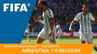 Argentina v Belgium  2014 FIFA World Cup  Match Highlights [upl. by Aennil]