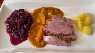 Entenbrustfilet Sous Vide mit Orangen Sauce [upl. by Niel]