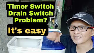 PAANO Magpalit ng Timer switch at Drain switch ng Washing Machine  Juvs Studio Kulikotero [upl. by Gerger286]