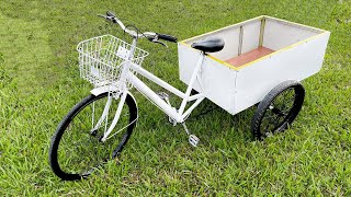 Super unique and unprecedented cargo bike building idea from a veteran welder [upl. by Cyna]