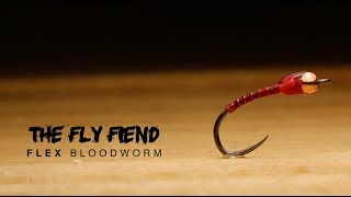 Flex Bloodworm Fly Tying Tutorial  The Fly Fiend [upl. by Sarene]