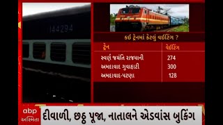 Train Updates  તહેવાર ટાણે રેલવે ટ્રેનમાં મુસાફરોનો ધસારો જાણો કઈ ટ્રેનમાં કેટલું છે વેઈટિંગ [upl. by Je]