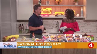 Daytime Buffalo Celebrating National Hot Dog Day with Sahlens Hot Dogs [upl. by Ojiram]