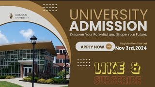 COMSATS University Spring Admission update 2025 [upl. by Islehc864]