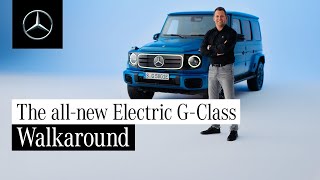 The allnew electric GClass  Walkaround [upl. by Artep]