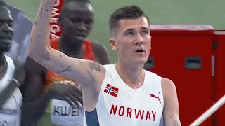 Jakob Ingebrigtsen wins Mens 5000m finals for Norway in Olympics 2024 [upl. by Ceevah560]