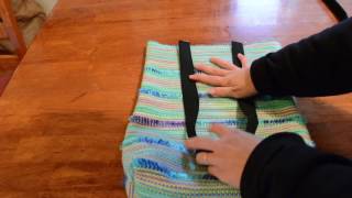 Tote bag weave along  sewing part 4 [upl. by Lleksah844]