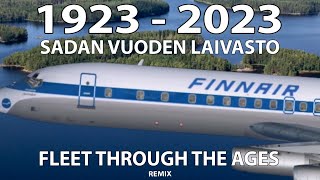 Finnair 100 years  Finnairin lentokoneet Finnairs aircraft 1923  2023  remix [upl. by Jarin]