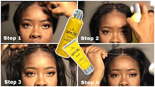 HOW TO LAY LACE CLOSURE Using Got2b Gel LAST UP TO A WEEK [upl. by Llezniuq]