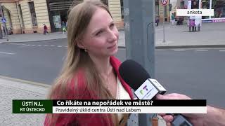 ÚSTÍ NAD LABEM Pravidelný úklid centra Ústí nad Labem [upl. by Notxam]