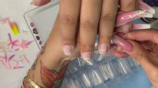 Nail class 4  Ombré Doing Zulay nails [upl. by Ssidnac]